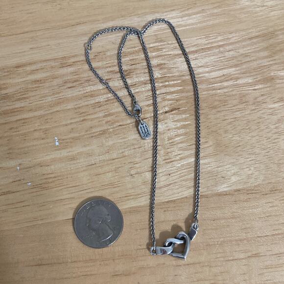 JAMES AVERY, 925 HEART KNOT NECKLACE WITH PENDANT - Picture 1 of 6